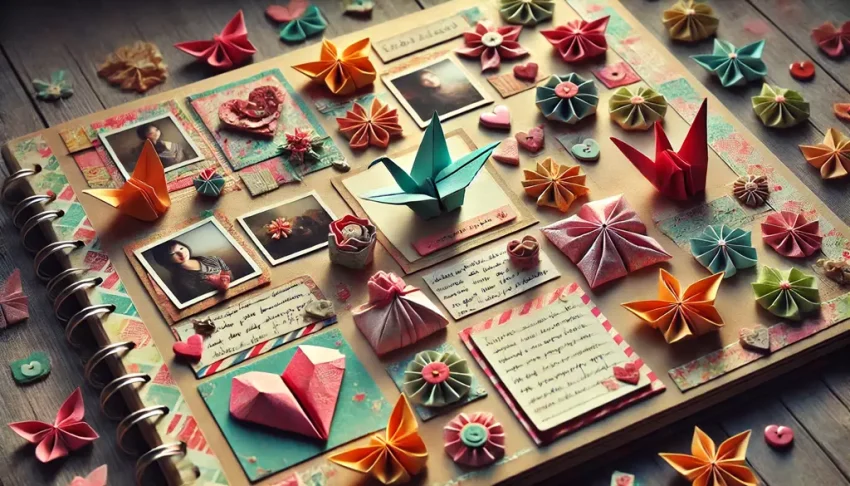 Använd origami i scrapbooking