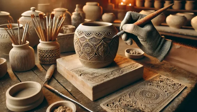 Dekorativa detaljer - skapa mönster med carvings på keramik
