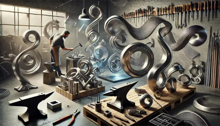 Hur man skapar abstrakta former i metall