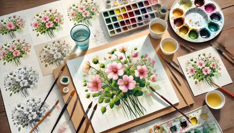 Lär dig att måla akvarellblommor - En steg-för-steg-guide